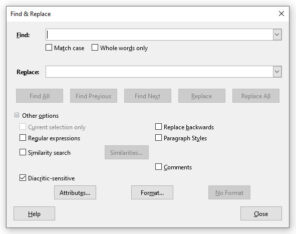 How to Use Find and Replace in LibreOffice?