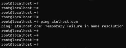 How to resolve the “Temporary failure in name resolution” issue?