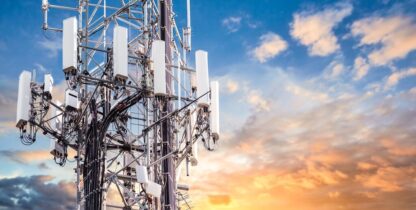 What is the range of a cell tower?