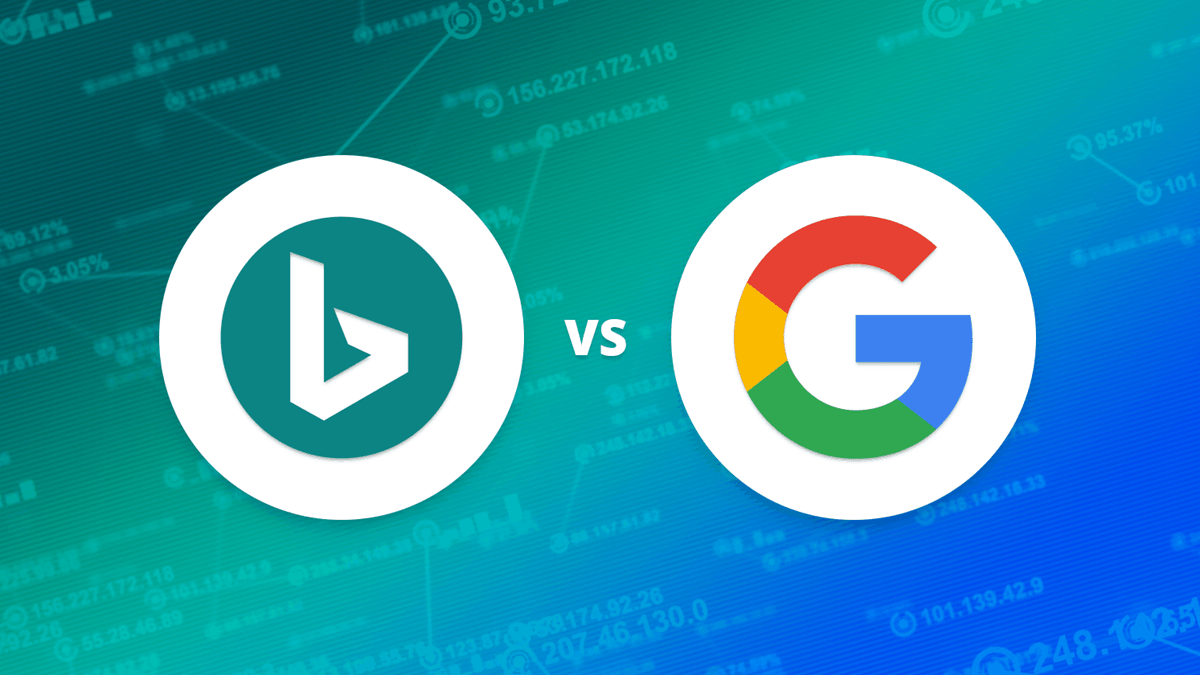 Bing vs. Google search