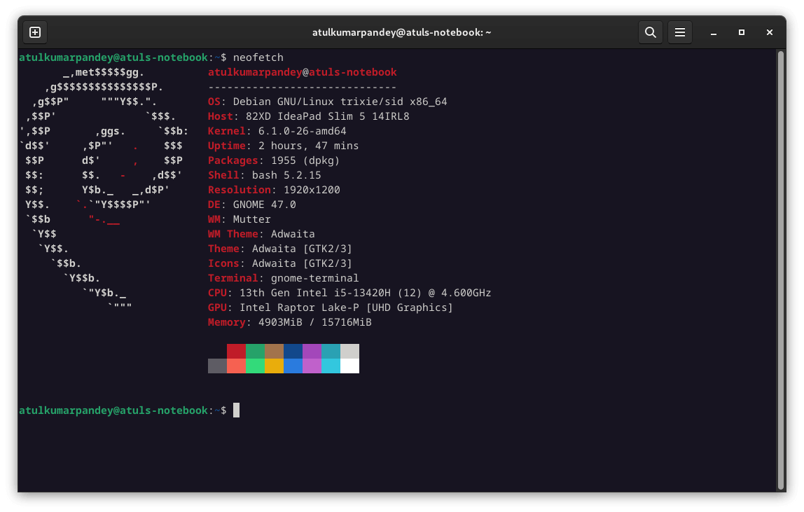 Neofetch Screenshot