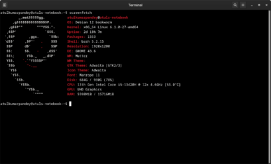 Screenfetch: A System Information Generator for Linux